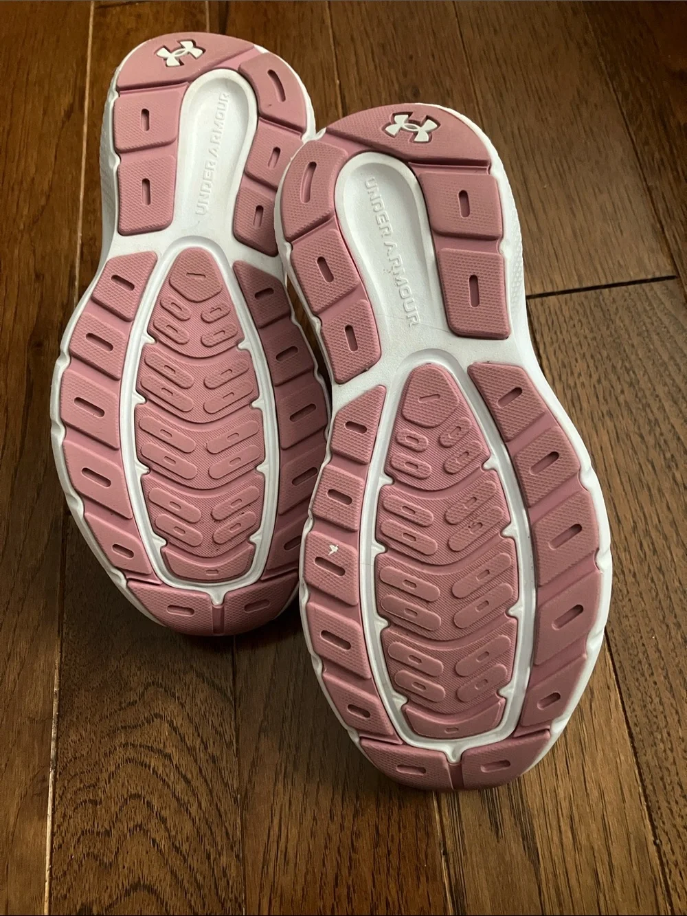 Under Armour Pink Breathable Knit Running Shoes